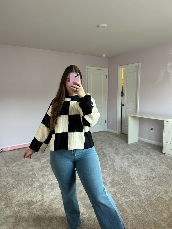 Good Things Checker Sweater