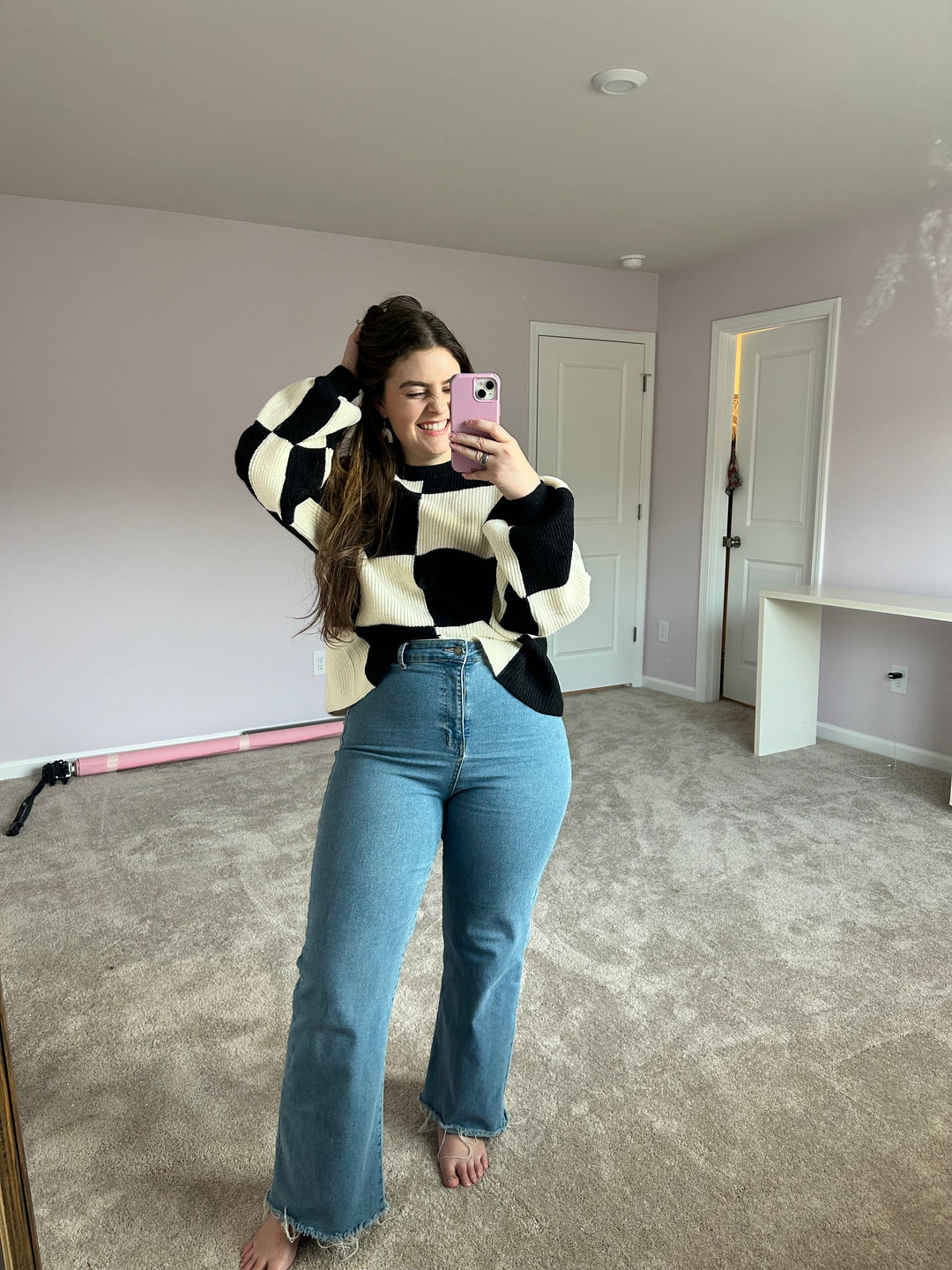 Good Things Checker Sweater