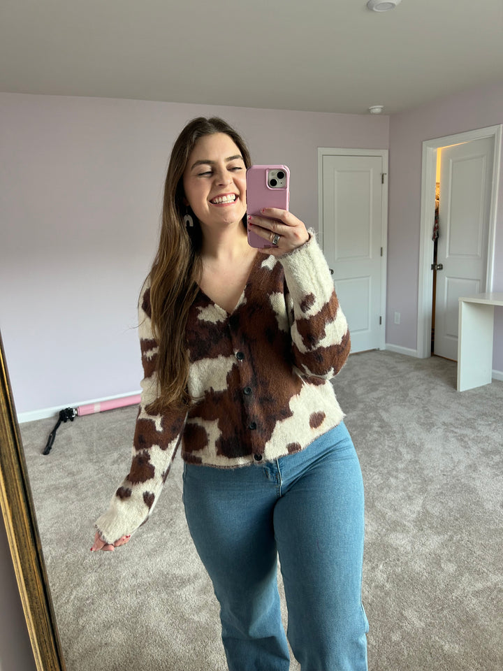 Cowhide Cardigan