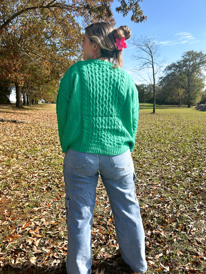 Enchanted Cable Knit Sweater