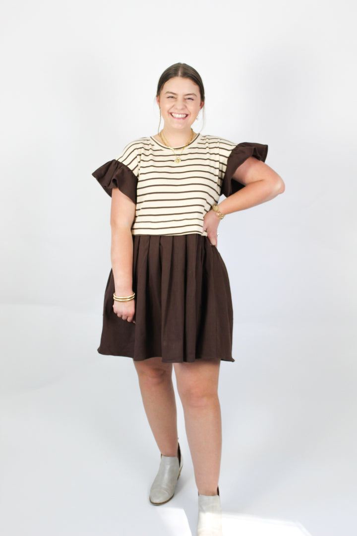 Chocolate Stripe Dress