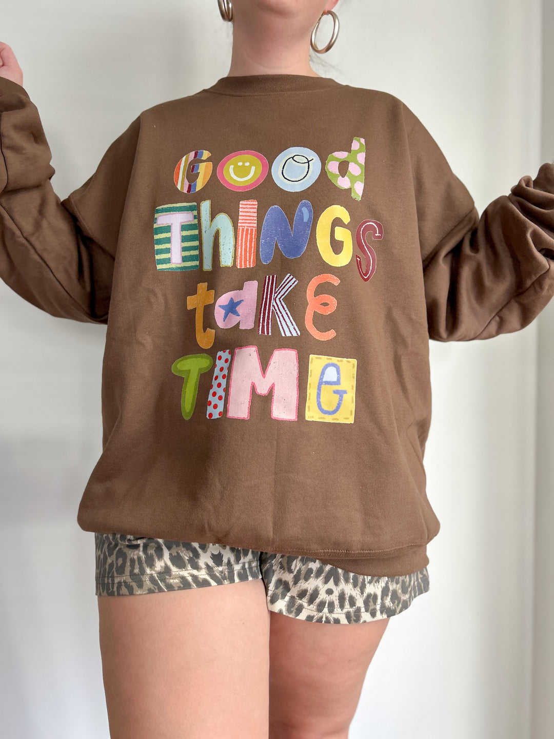 Good Things Take Time Comfy Crewneck