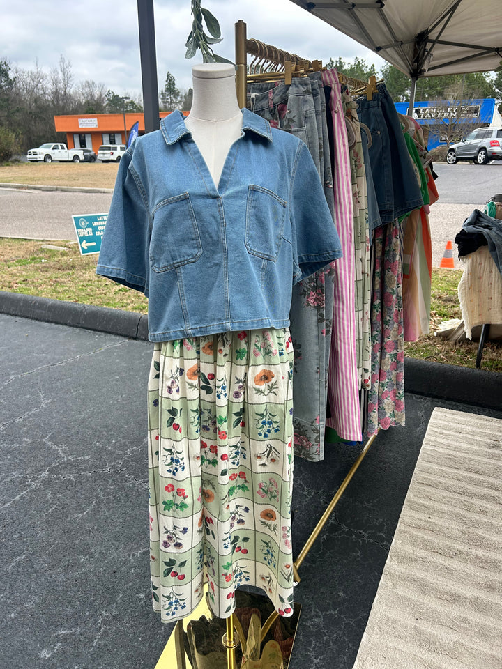 Baby Steps Denim Top