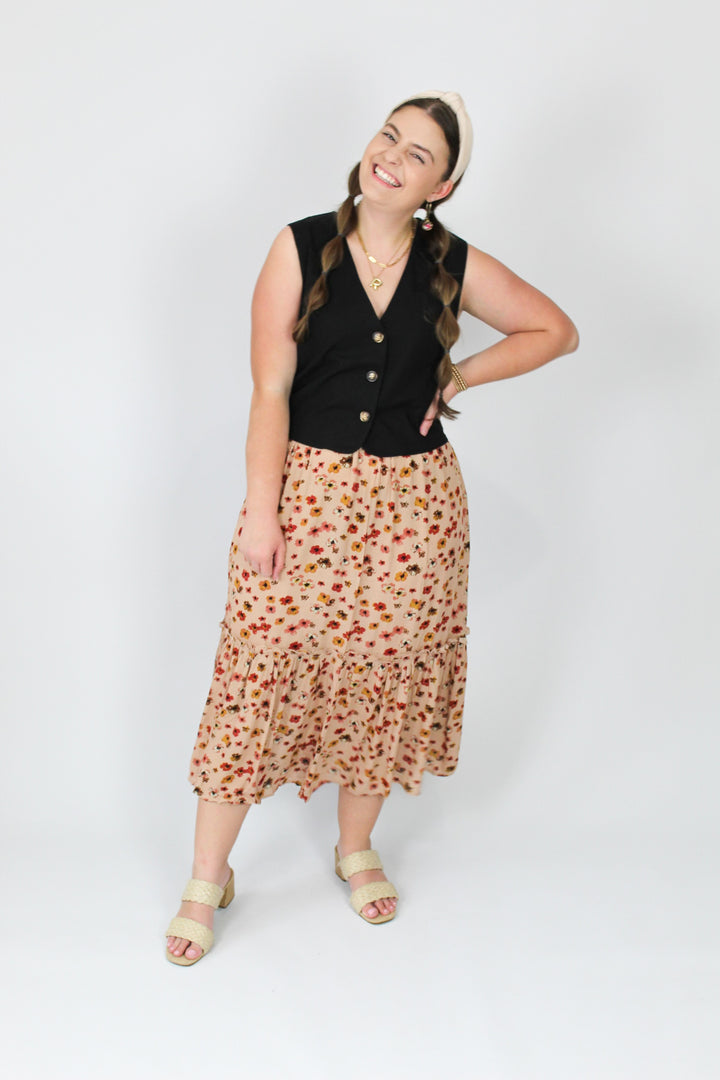 Beautiful Day Midi Skirt