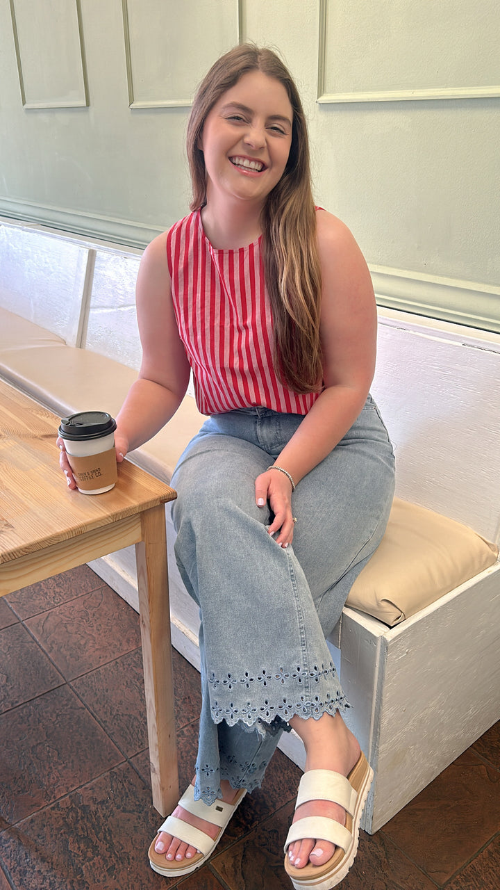 With Love Stripe Top