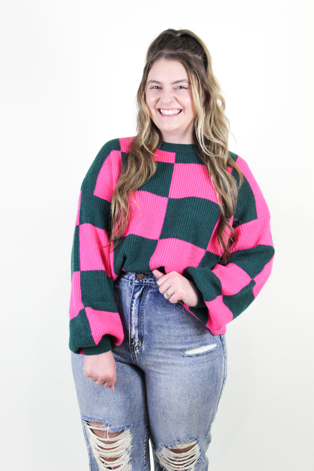 Candyland Balloon Sleeve Sweater