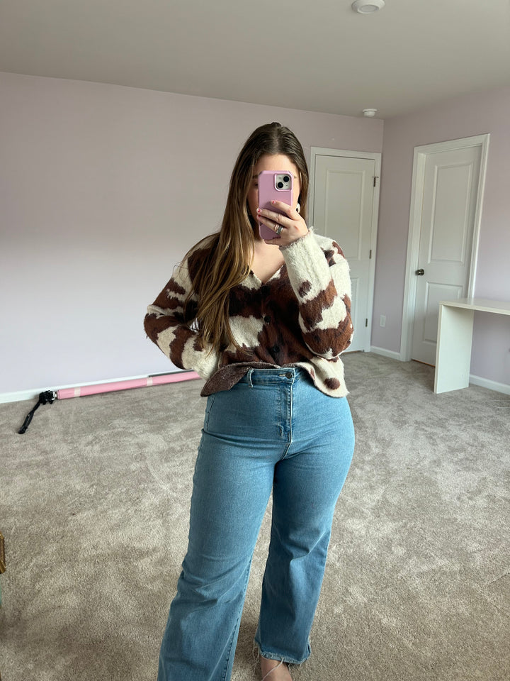 Cowhide Cardigan