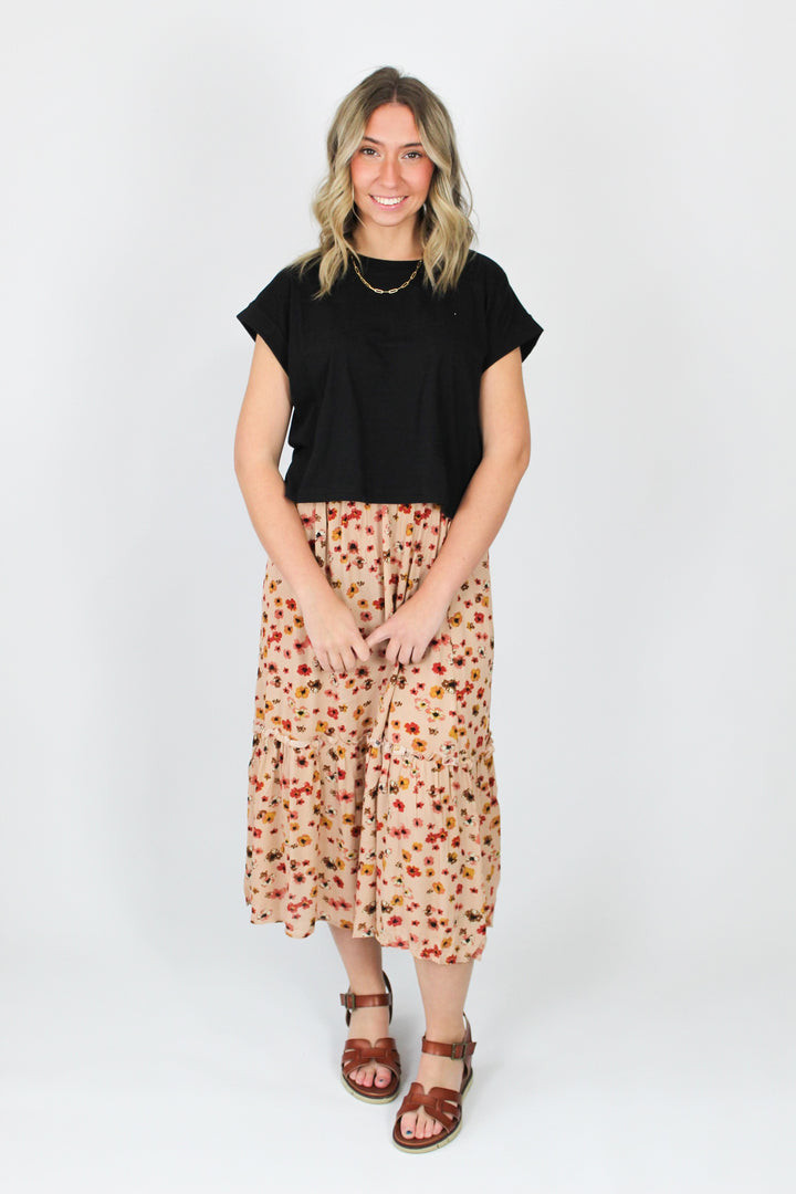 Beautiful Day Midi Skirt