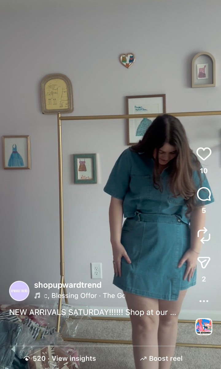 Baby Steps Denim Top