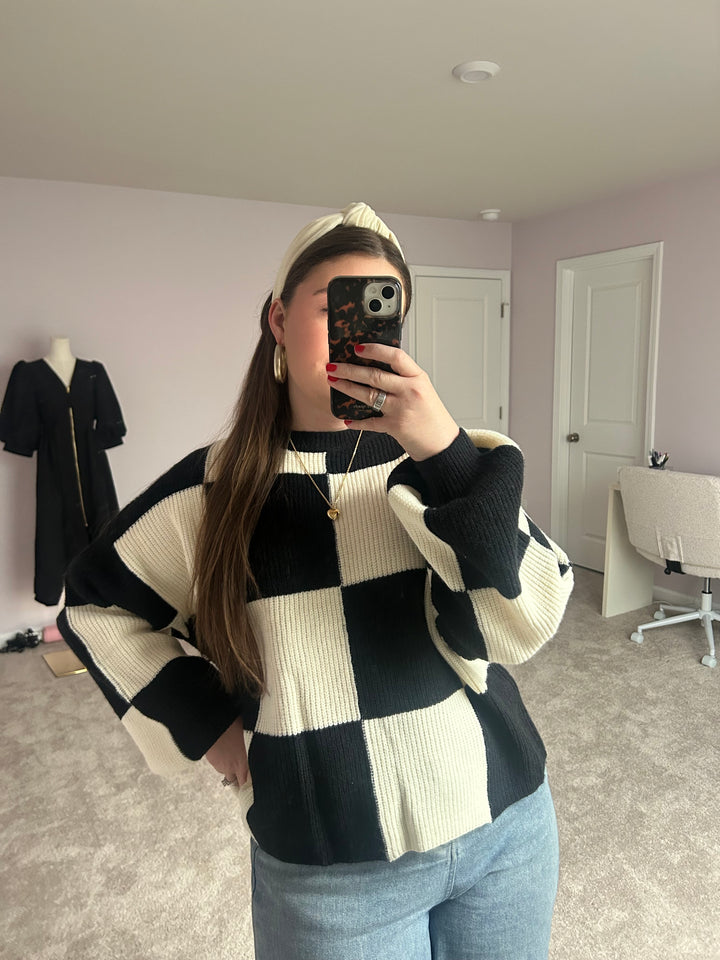 Good Things Checker Sweater