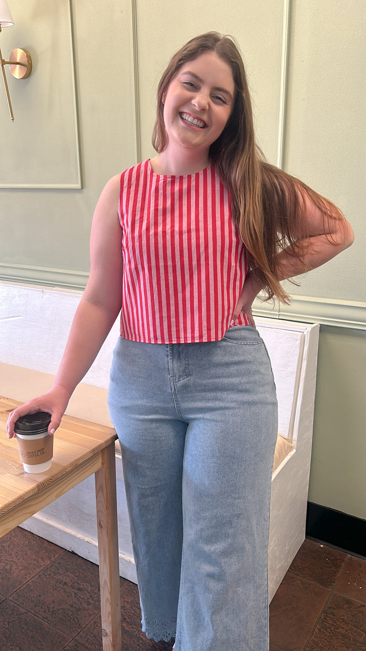 With Love Stripe Top