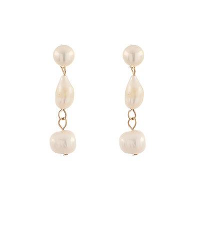 Pearly White Earrings